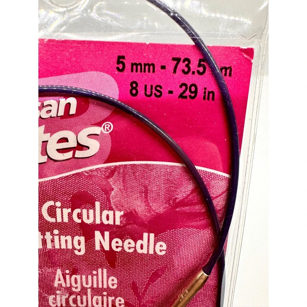 Susan Bates Circular Knitting Needles Lot Silvalume Silverado US 8 11 5mm 8mm